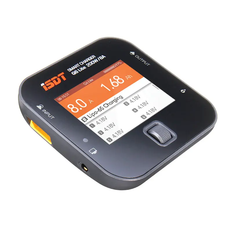 Isdt Q6 Lite 200W 8A Mini Pocket Battery Balance Charger For 2S-6S Lipo Battery 1