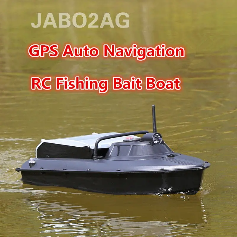 Jabo 2Ag 20A 2.4G Gps Auto Navigation Fishing Bait Boat Nest Dipper Boat Double 380 Motors Automatic Fish Bait Rc Boat Vs 2011-5 1