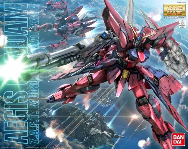 Japaness Bandai Gundam Seed Mg 1/100 Model Aegis Duel Buster Mobile Suit Kids Toys 1
