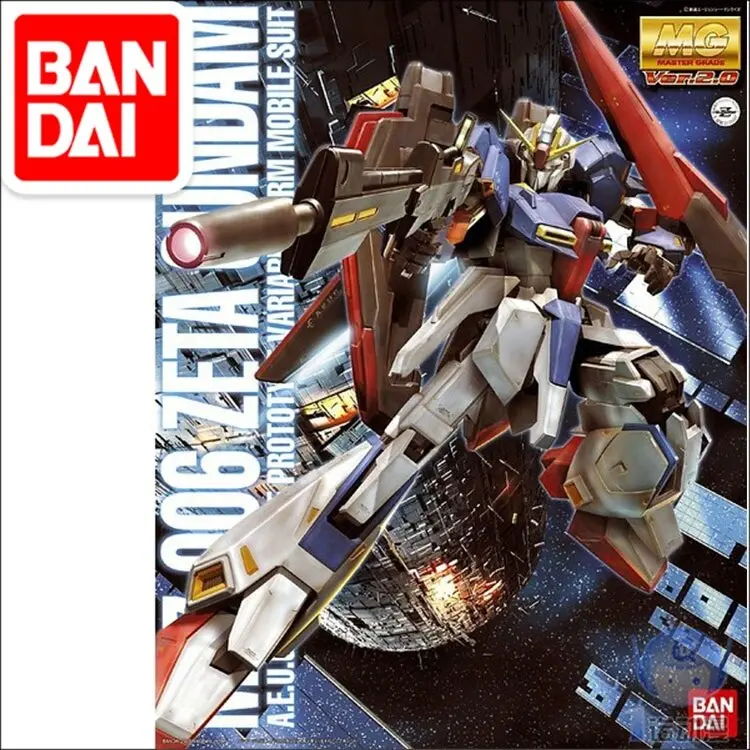 Japaness Bandai Original Mg 1/100 Gundam Msz-006 Zeta Plus Unchained Mobile Suit Kids Toys 1