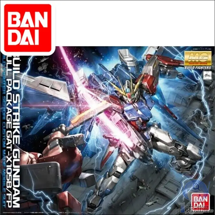 Japaness Original Gundam Mg 1/100 Model Build Strike Gundam Mobile Suit Kids Toys With Holder 1