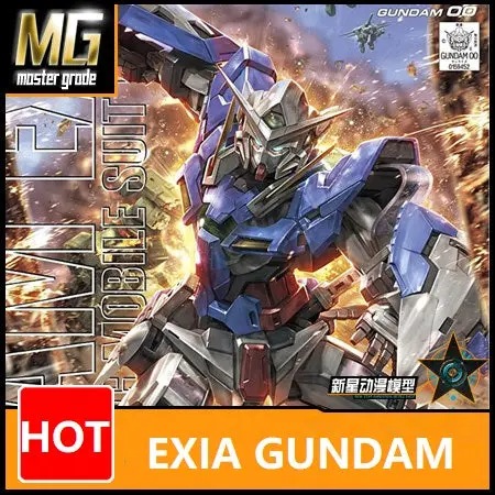 Japaness Original Gundam Mg 1/100 Model Exia Gundam 00 Mobile Suit Kids Toys With Holder 1