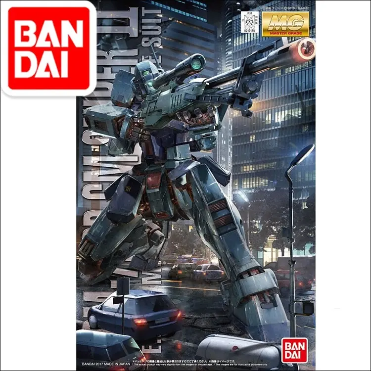 Japaness Original Gundam Mg 1/100 Model Rgm-79Sp Gm Sniper 2 Mobile Suit Kids Toys With Holder 1