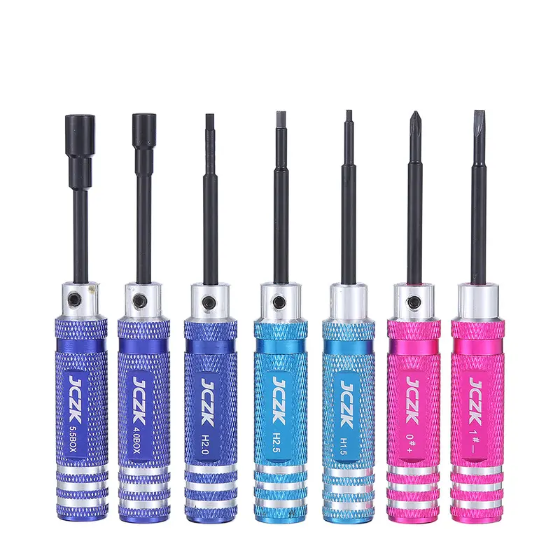 Jczk Screwdriver Tool Set Hex Flathead Phillips Screw Nut Driver Repairing Tool For Rc Models 1