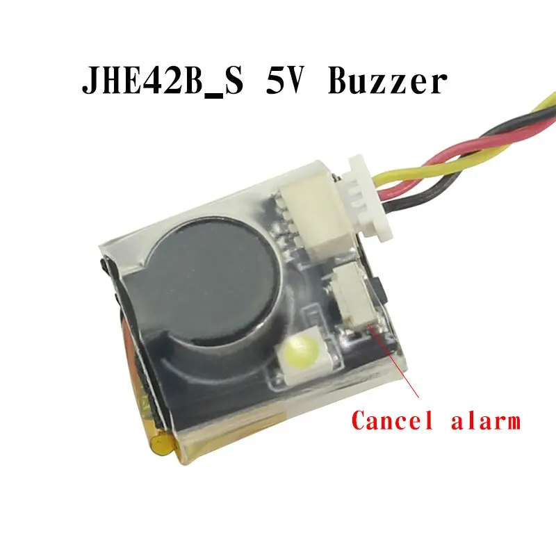 Jhe42b_S 5V Super Loud Buzzer Tracker 100Db With Led Buzzer Alarm For Fpv Racing Drone Flight Controller 1