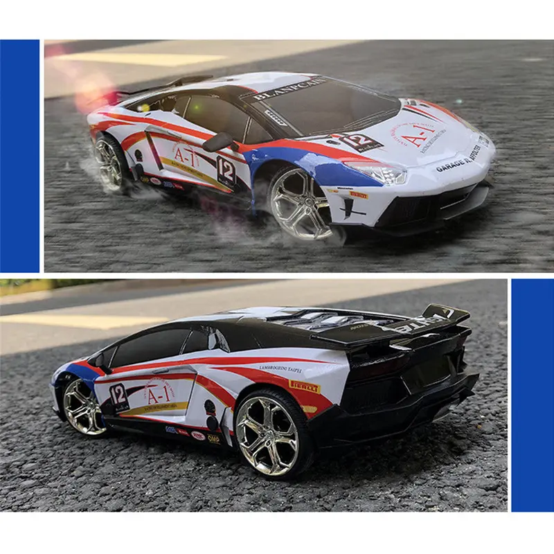 Jhl 1/16 2.4G 4Wd Drift Rc Car Titanium Alloy Shell With Led Light Racing Toys 2