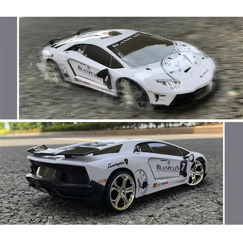Jhl 1/16 2.4G 4Wd Drift Rc Car Titanium Alloy Shell With Led Light Racing Toys 5
