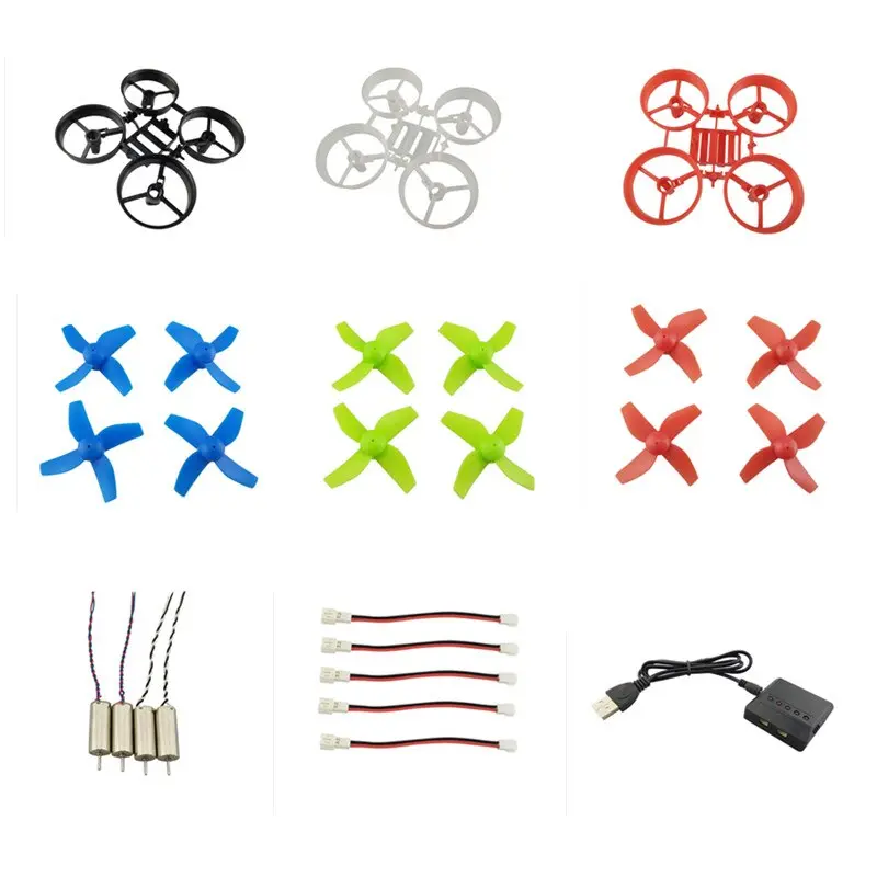 Jjrc H36 E010 65Mm Frame Kit 615 Motor Propeller Coreless Cw Ccw Motor Diy Tiny Whoop Blade Inductrix Indoor Fpv Drone 1