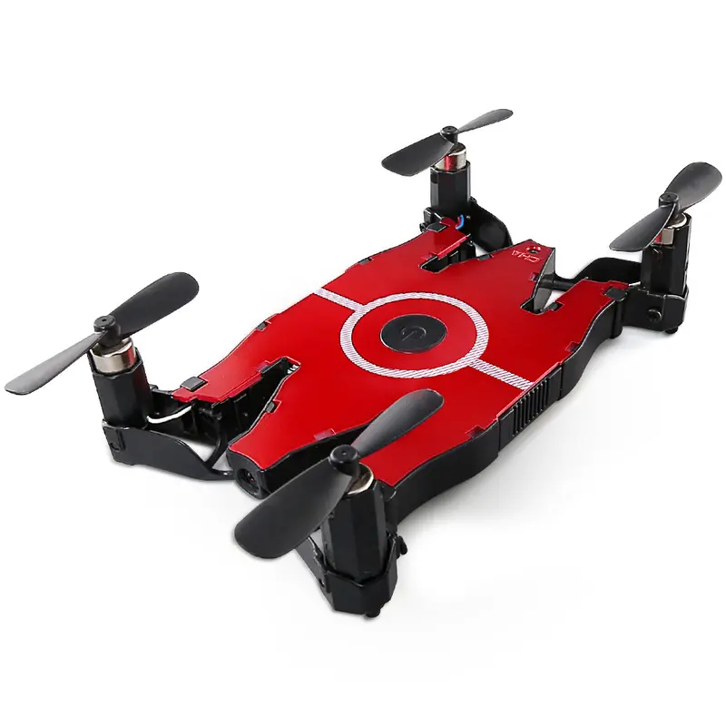 Jjrc H49 Sol Ultrathin Wifi Fpv Selfie Drone 720P Camera Auto Foldable Arm Altitude Hold Rc Quadcopter Rtf (Red) 1