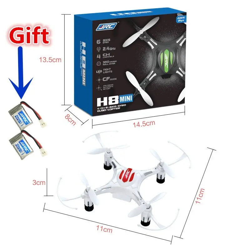 Jjrc H8 Mini Drone Headless Mode Drones 6 Axis Gyro Quadrocopter 2.4Ghz 4Ch Dron One Key Return Rc Helicopter Vs Cx10w Jjrc H20 2