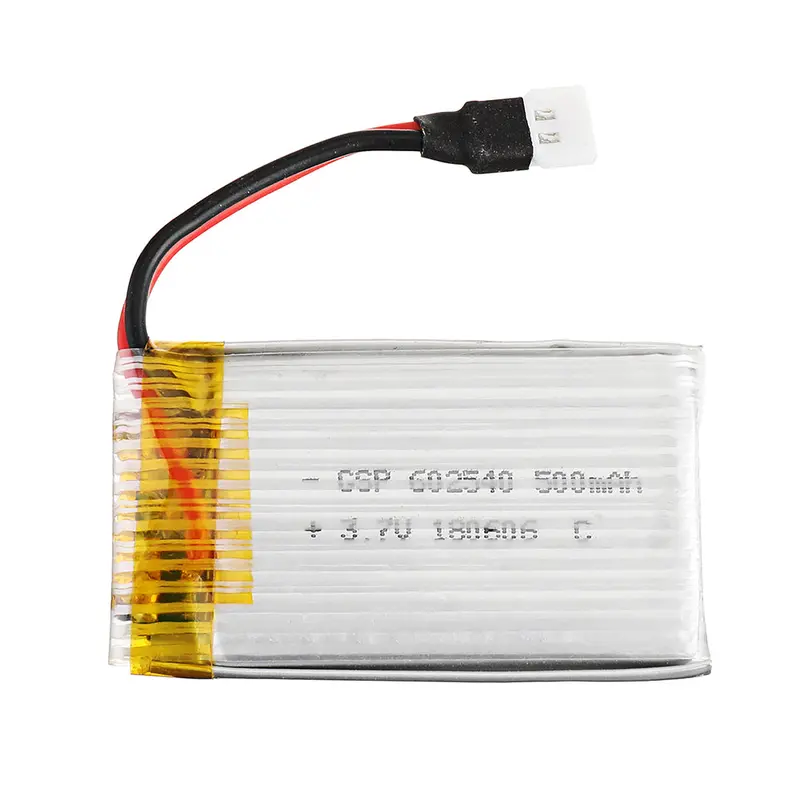Jjrc S4 Fpv 3.7V 500Mah 25C 1S White Plug Li-Ion Battery For Rc Boat Spare Parts 1