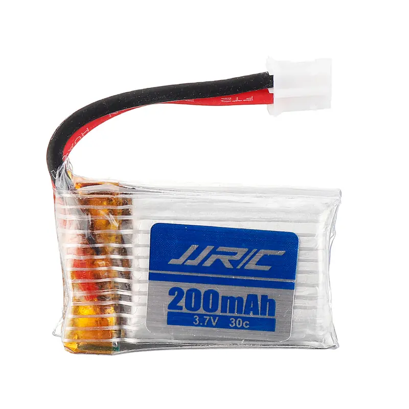 Jjrc Upgraded 3.7V 200Mah 30C Ph2.0 Plug Li-Ion Battery For H36f Terzetto 1/20 Rc Vehicle Drone Boat 1