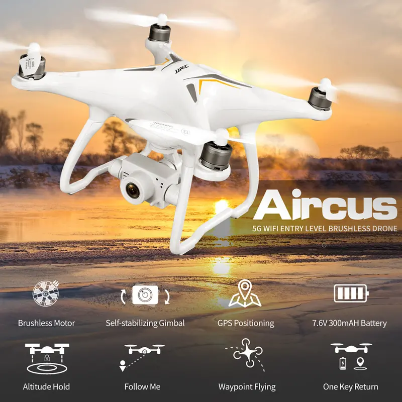 Jjrc X6 Gps Drone Brushless Professional 5G Follow Me Wifi Fpv 1080P Hd Camera Vs Selfie Rc Quadcopter Camera Drone Vs F11 Sg906 1
