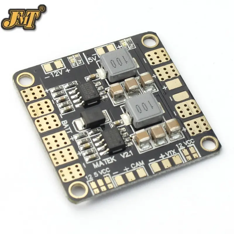 Jmt Upgrade 3A Pdb Power Distribution Board With Dual Bec 5V &12V Synchronous Rectifier Mini Power Hub For Diy Drone Multirotor 1