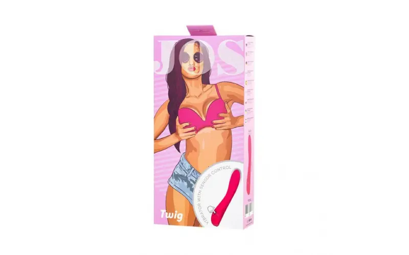 Jos Twig Slimline Vibrator - Pink. 1