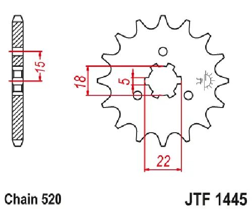 Jtf1445.11 Suzuki Front Sprocket 2