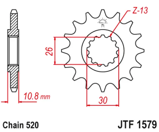 Jtf1579.16 Front Sprocket 2