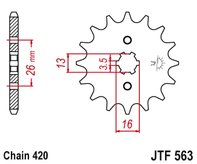 Jtf563.14 Suzuki Front Sprocket 1