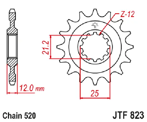 Jtf823.15 15T Husaberg Front Sprocket 2
