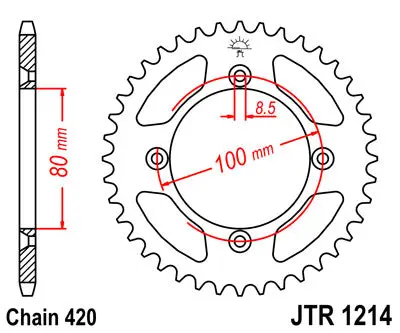 Jtr1214.47 Jt Rear Sprocket 2