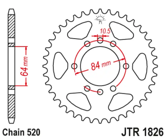 Jtr1826.39 Suzuki 39T Rear Sprocket 2