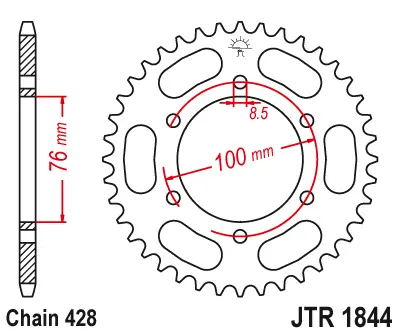 Jtr1844.48 Jt Rear Sprocket 2