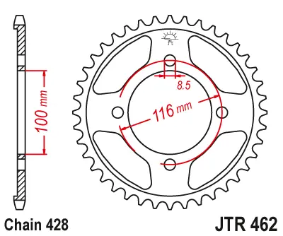 Jtr462.54 Rear Sprocket 2