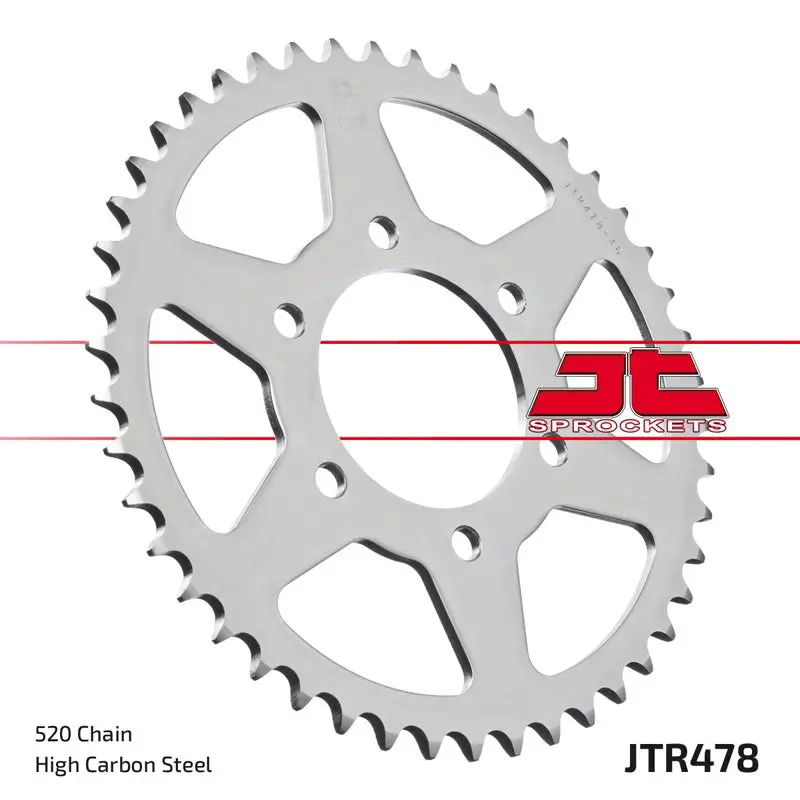 Jtr478.43 Kawasaki Cx500, Zx-6R, Z750, Zr750, Zx636; 43 Teeth Rear Sprocket 1