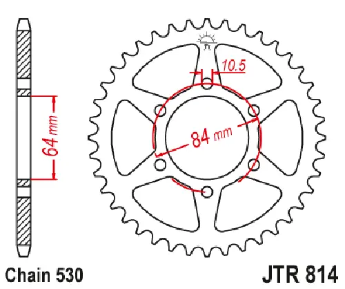 Jtr814.42 Suzuki; 42 Teeth Rear Sprocket 2