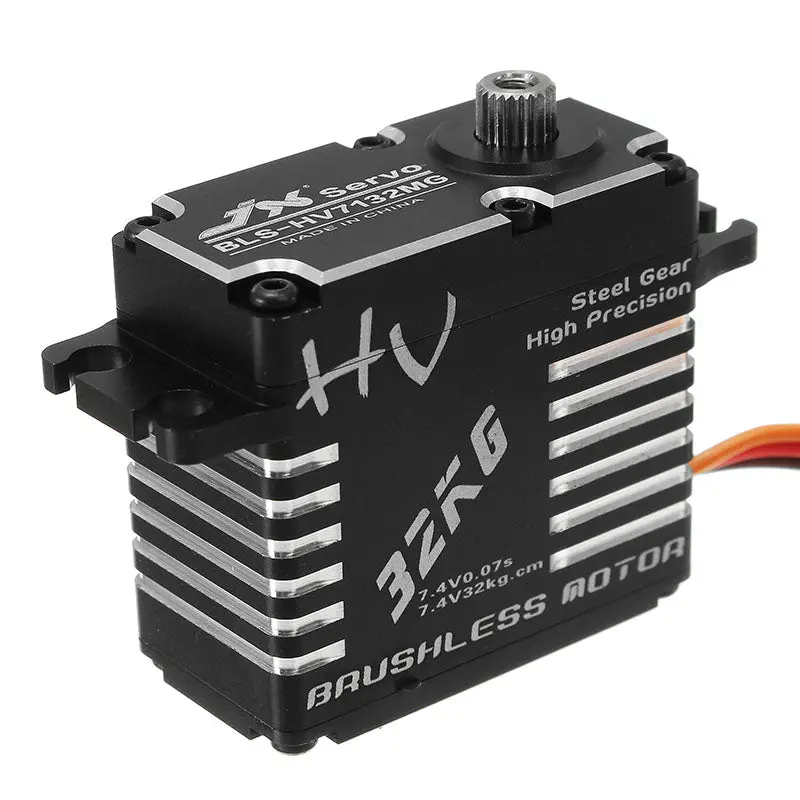 Jx Bls-Hv7132mg 32Kg 180 Degrees Hv High Steel Gear Digital Brushless Servo For Rc Robot Car 1