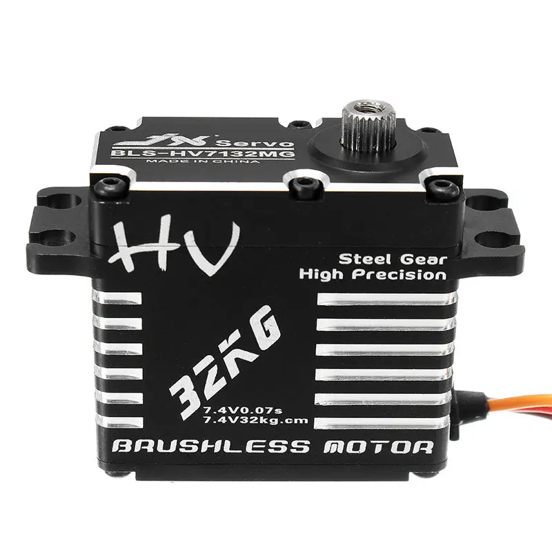 Jx Bls-Hv7132mg 32Kg 180 Degrees Hv High Steel Gear Digital Brushless Servo For Rc Robot Car 2