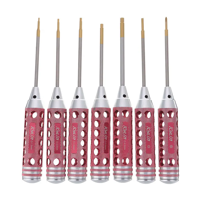 Kds Kylin Kl-2212003 1.5/2.0/2.5/3.0/4.0Mm Hex/3.0Mm Phillips/3.0Mm Flat Head Screwdriver Tool Set For Rc Models 1