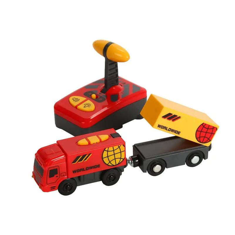 Kid Electric Remote Control Train Toy Magnetic Train Model Locomotive Plaything For Thomases Wooden Track Toys For Children 2