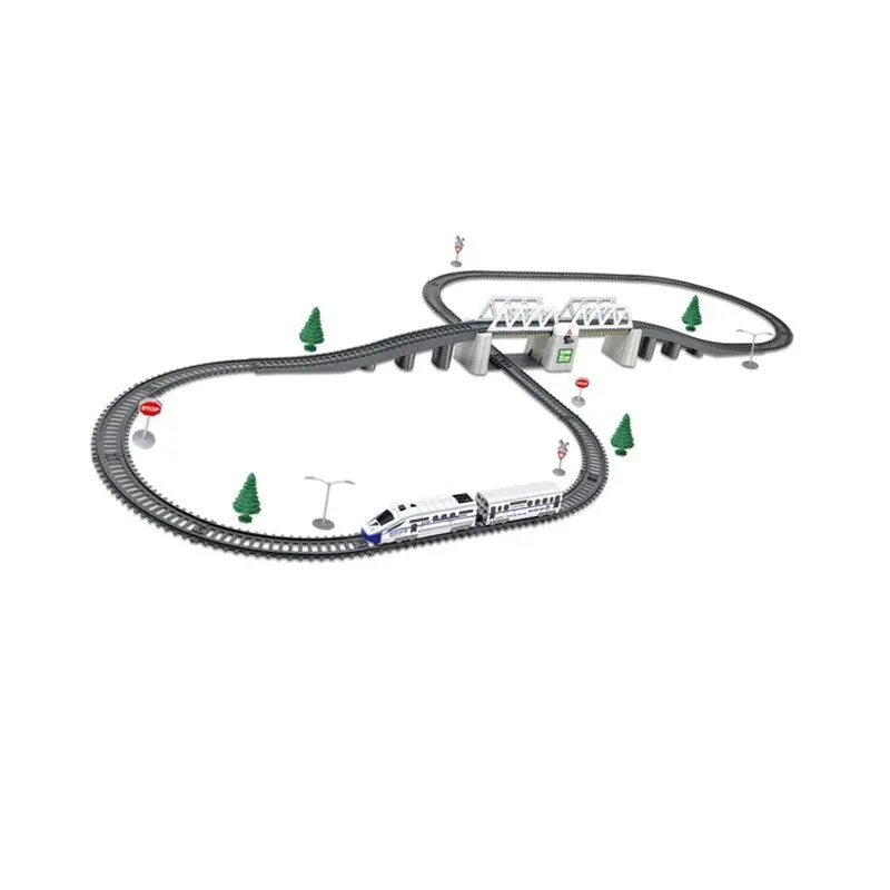 Kids Rc Trains Model Electric Train Set Trains Children's Railway Set Train Toy Electric High-Speed Railway Toys For Kids 1