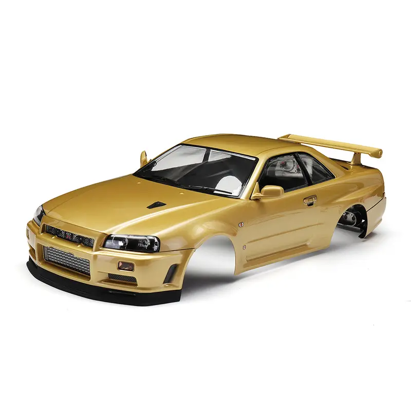 Killerbody 48645 Nissan Skyline (R34) Finished Body Shell Champaign-Gold For 1/10 Touring Car 1