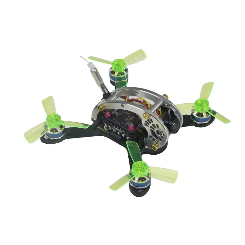Kingkong/Ldarc Fly Egg V2 100 100Mm Rc Fpv Racing Drone F3 12A 4In1 Blheli_S 25/100Mw 800Tvl Pnp Bnf 1