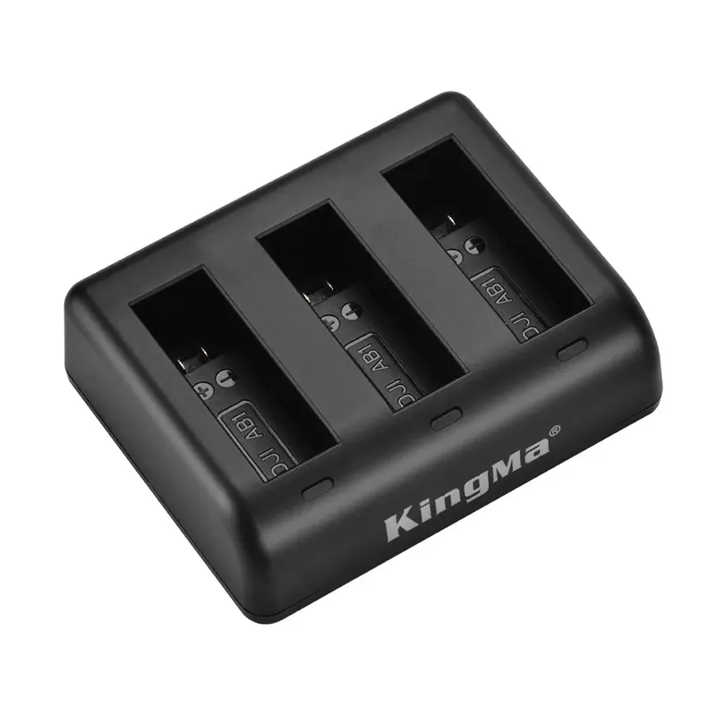 Kingma Bm055 3-Channel 5V/2.1A Micro Usb / Type-C Triple Charger For Dji Osmo Action Camera 2