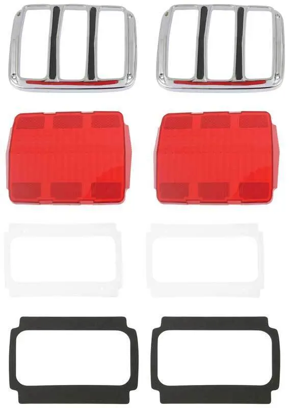 Kit De Biseles Micas Para Calaveras Mustang 64-66 1