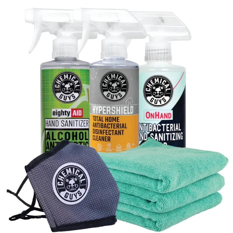 Kit De Proteccion Sanitzador Alcohol Antiseptico Para Autos 1