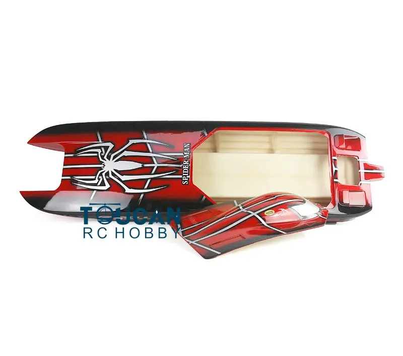 Kit E51 Fiber Glass 1.3M Well-Painted Boat Hull Only For Advanced Player Red Th02672 1