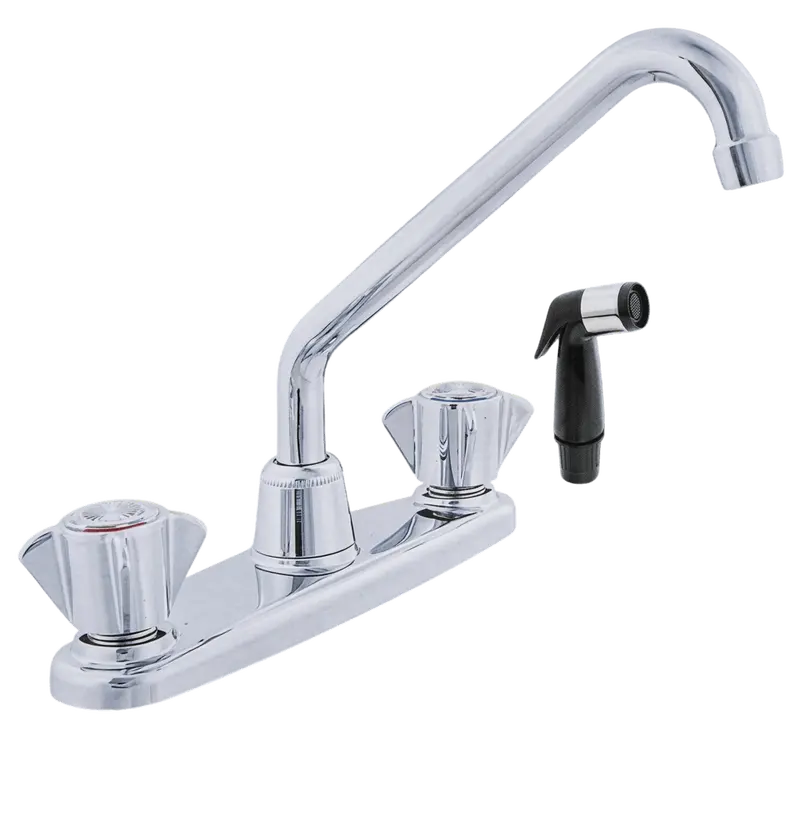 Kitchen Faucet 2-Handle Compression With Spray 1