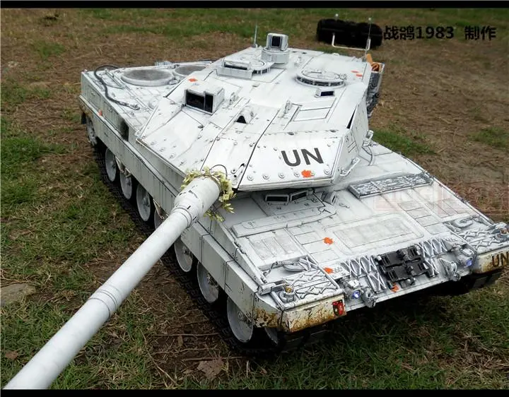 Knl Hobby Heng Long 1/16 Leopard 2 Rc Remote Control Tank Model Foundry Heavy Coating Of Paint To Do The Old Upgrade 2