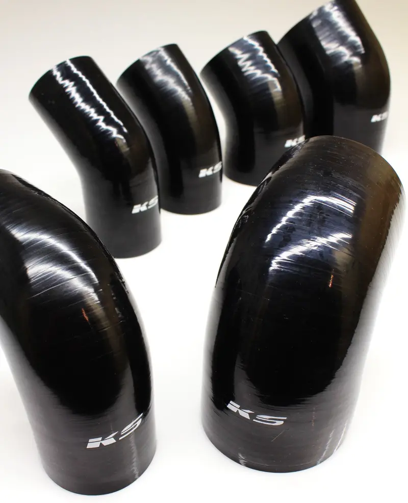 Ks Tuned Black Silicone 45* Elbow Coupler 2.25" 1