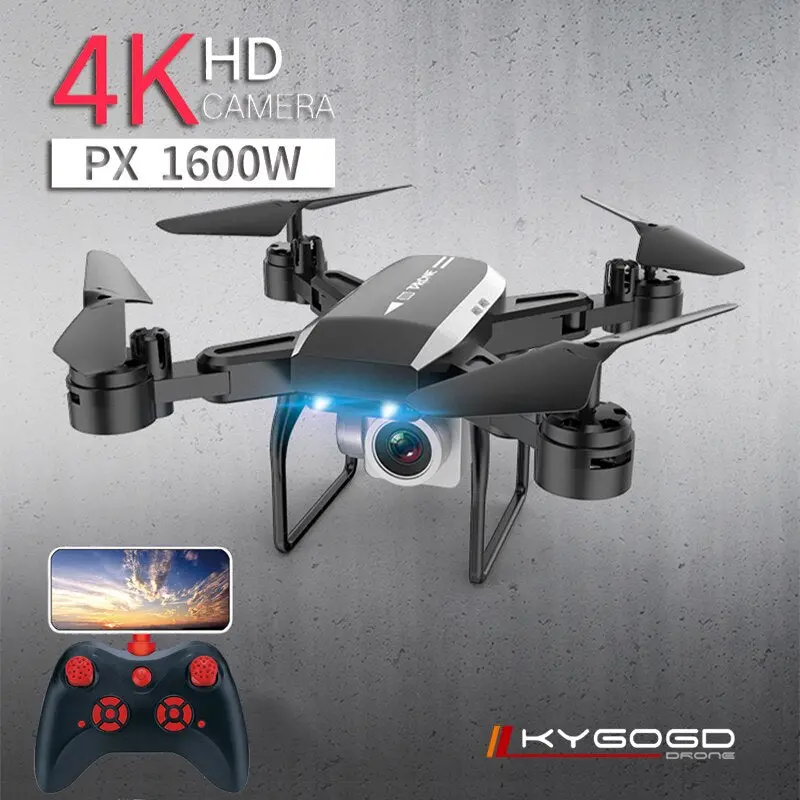 Ky606d Drone Fpv Rc Drone 4K Camera 1080 Hd Aerial Video Dron Quadcopter Rc Helicopter Toys For Kids Foldable Off-Point Drones 1