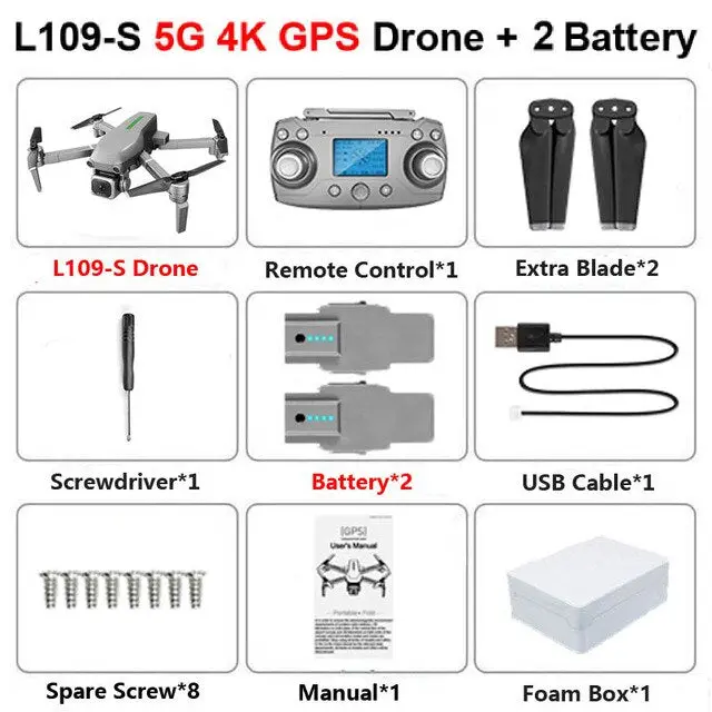 L109 Gps Drone 4K Camera X50 Zoom 5G Wifi 1Km Distance 25 Minutes Quadcopter Rc Helicopter Professional Selfie Drone Xmas Boy 8