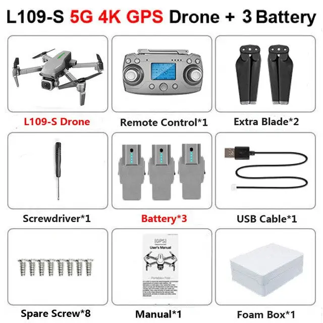 L109 Gps Drone 4K Camera X50 Zoom 5G Wifi 1Km Distance 25 Minutes Quadcopter Rc Helicopter Professional Selfie Drone Xmas Boy 9