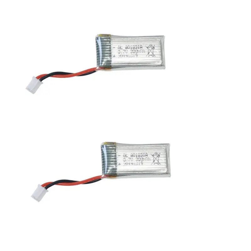 L6082 Diy All In One Air Genius Drone Rc Quadcopter Parts 2Pcs 3.7V 300Mah 25C Lipo Battery 1