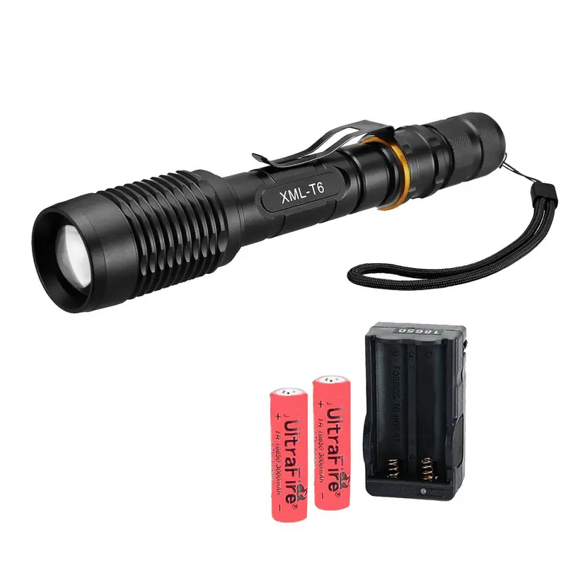 Lampara Tactica Led Policia Recargable 1