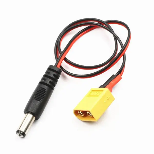 Lantian Rc Xt60 Male To Dc 5.5 Power Cable For Fatshark Hd2/V3 Fpv Goggles Battery Receiver Monitor 1