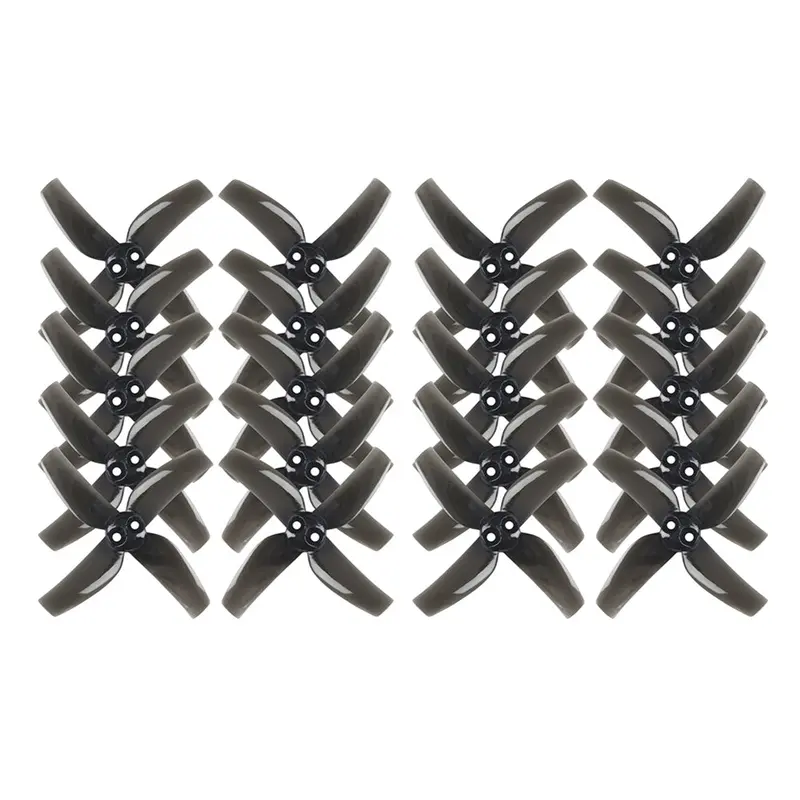 Ldarc 51Mm-4Blades Racer Propeller 1.5Mm Hole Diam Clear Black With M2 Screw Fixing 1